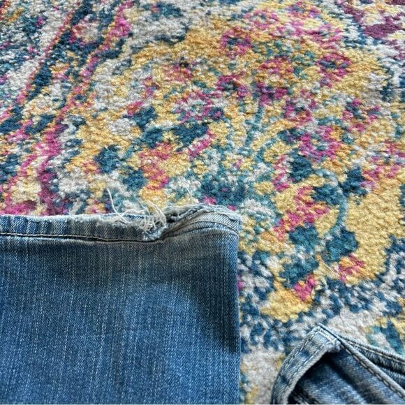 y2k low rise medium wash contrast stitch bootcut jeans by silver - Picture 4 of 6